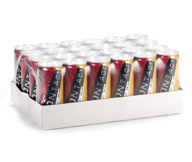 Shrink Wrapped 24 pack of beverages with tray