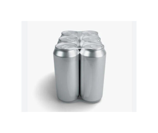 Shrink Wrapped 6 pack of aluminum cans