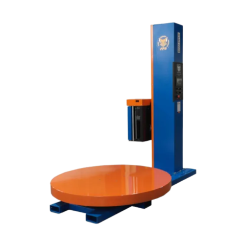 The FOX FPS-400H High Profile Pallet Wrapper can wrap up to 40 loads per hour.