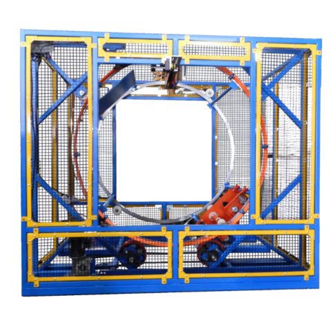 The FOX FPS-3000FT Orbital Wrapper wraps 20-60 pallets per hour.