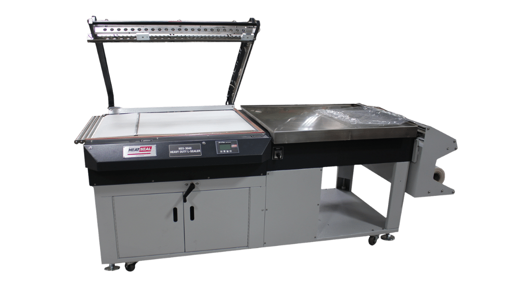 Heat-Seal HDX-3040: High Volume L-Bar Sealer for Strong, Consistent Seals in Large-Format Packaging.