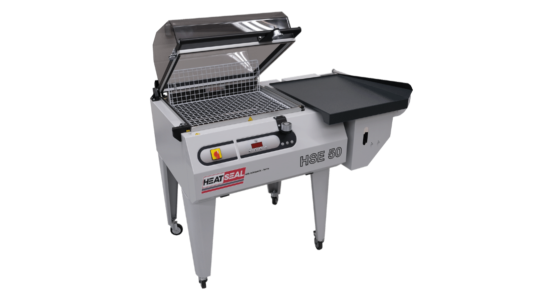 Heat-Seal HSE-50A: Smart, Cost-Effective Shrink Wrapping in One Compact Solution.